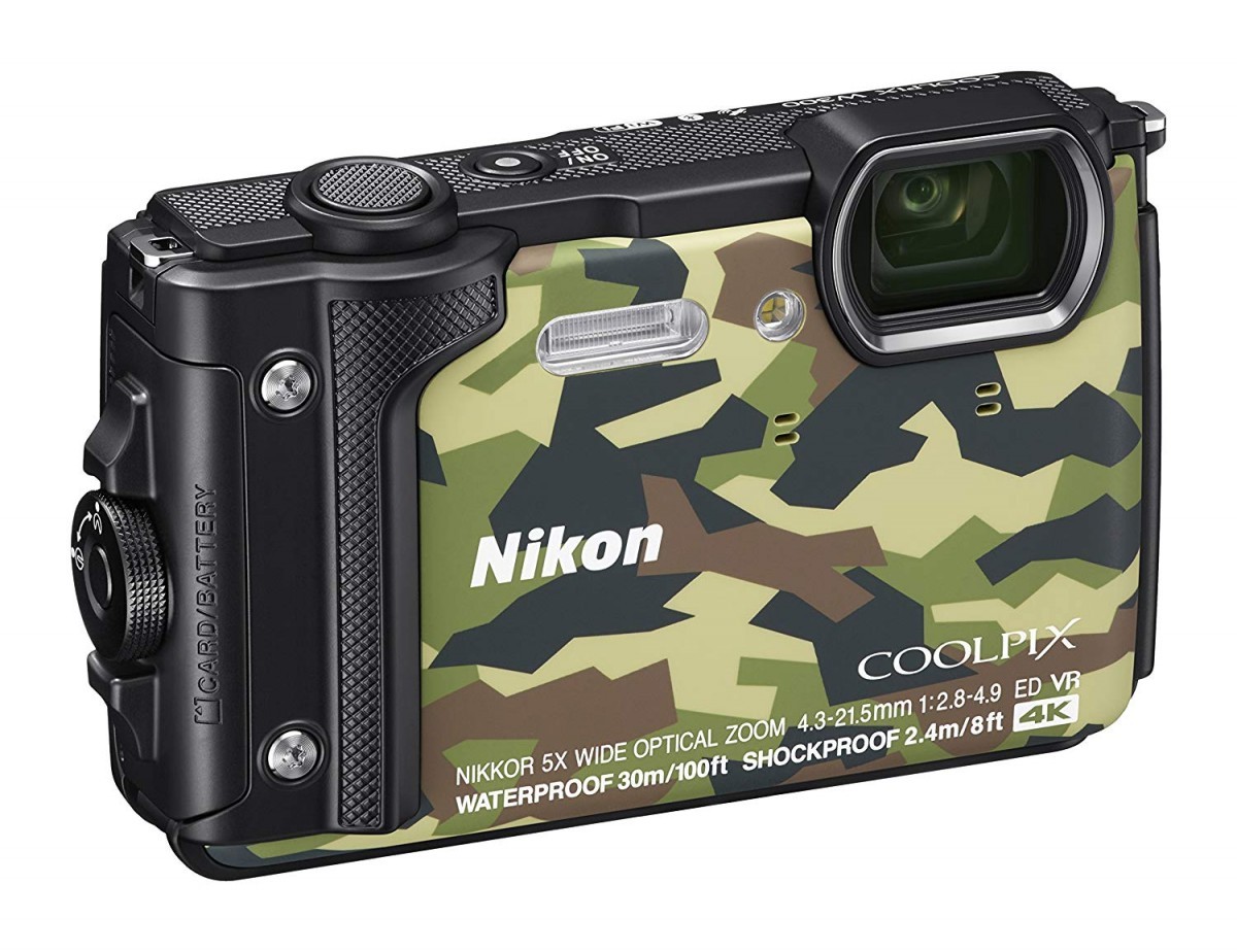 Nikon デジタルカメラ COOLPIX W300 GR クールピクス カムフラージュ 防水 クリーニング クロス付き